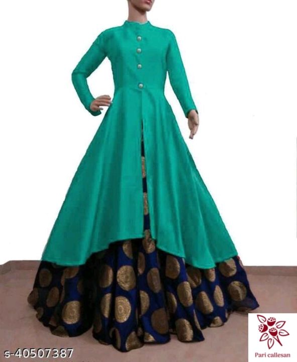 Catalog Name:*Pretty Sensational Women Gowns*
Fabric: Banarasi Silk
Sleeve Length: Long Sleeves
Patt uploaded by business on 12/29/2021