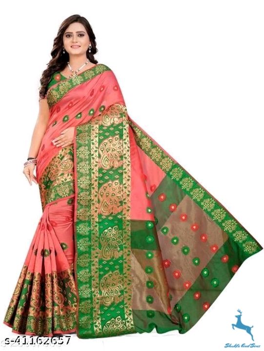 Post image Price Rs.460 Free Delivery 7 Day's Easy ReturnCOD Available

Whatsapp -&gt; https://ltl.sh/zDmUw_SN (+918707304810)Catalog Name:*Banita Alluring Sarees*Saree Fabric: Dupion SilkBlouse: Separate Blouse PieceBlouse Fabric: Dupion SilkPattern: Woven DesignBlouse Pattern: Same as SareeMultipack: SingleSizes: Free Size (Saree Length Size: 5.5 m, Blouse Length Size: 0.8 m) 
Dispatch: 1 DayEasy Returns Available In Case Of Any Issue*Proof of Safe Delivery! Click to know on Safety Standards of Delivery Partners- https://ltl.sh/y_nZrAV3