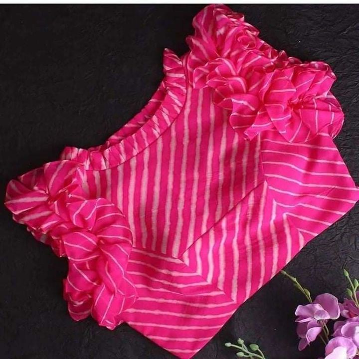 Product image with price: Rs. 400, ID: satin-silk-print-pattern-blouses-6fd7f29c