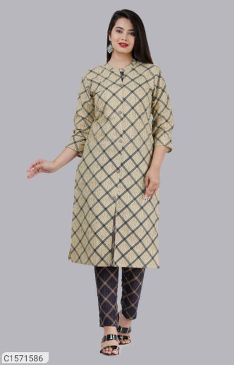Stunning Cotton Printed Kurti Pant Sets
⚡⚡ Quantity: Only 5 units available⚡⚡ uploaded by business on 12/29/2021