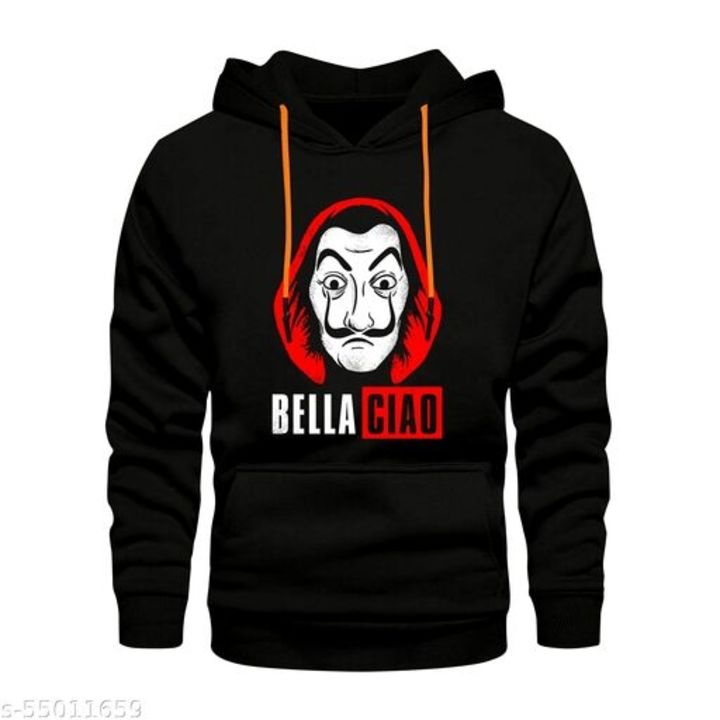 Bella ciao money heist printed hooded uploaded by Online on 12/30/2021
