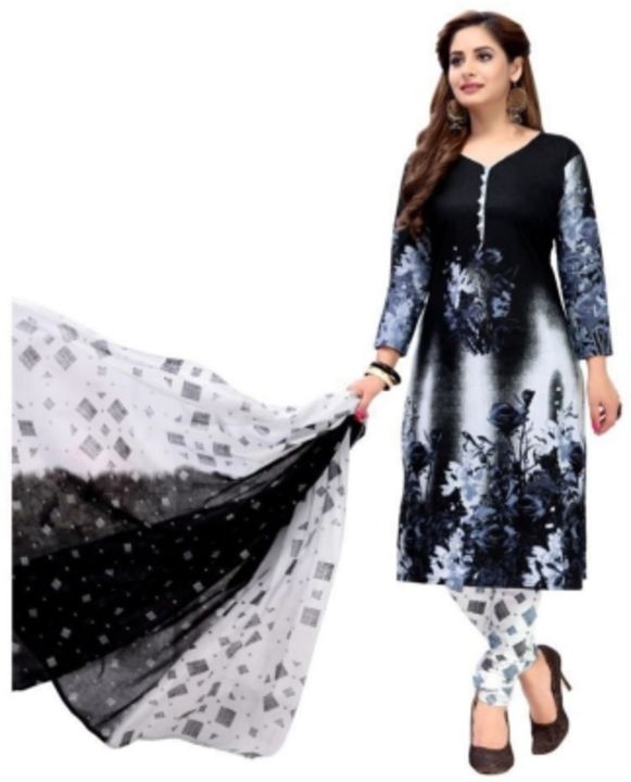 Reya Crepe Printed Salwar Suit Material uploaded by business on 12/30/2021