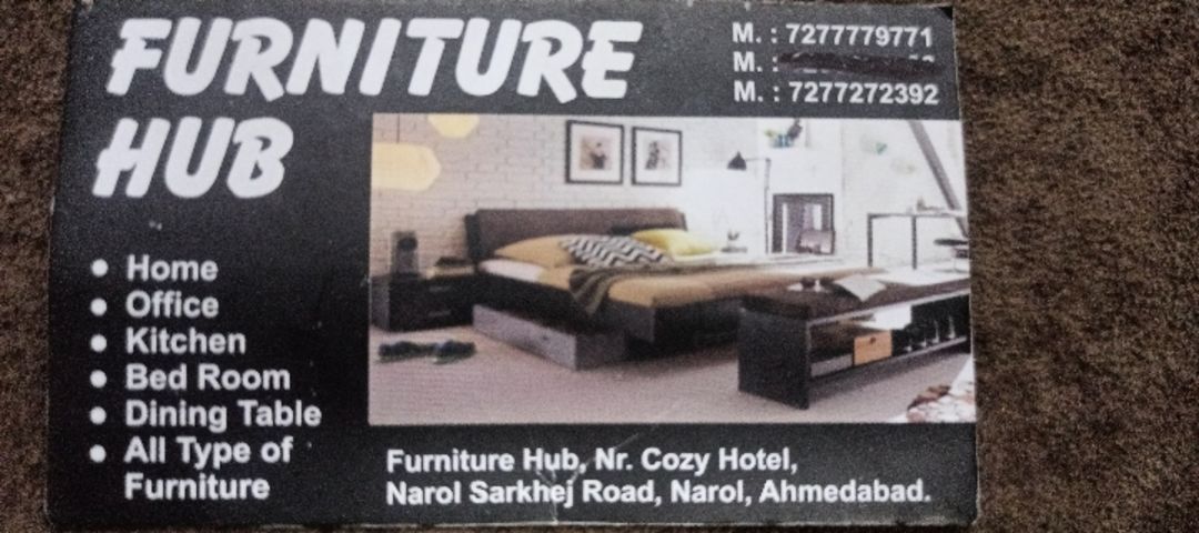 Visiting card store images of Furniture Hub
