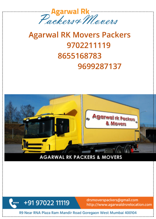Mover packers uploaded by AGARWAL RK PACKERS AND MOVERS PACKERS on 12/30/2021