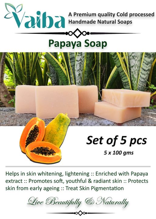 Papaya soap uploaded by Vaiba Products Co., on 12/30/2021