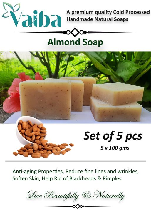 Almond soap uploaded by Vaiba Products Co., on 12/30/2021