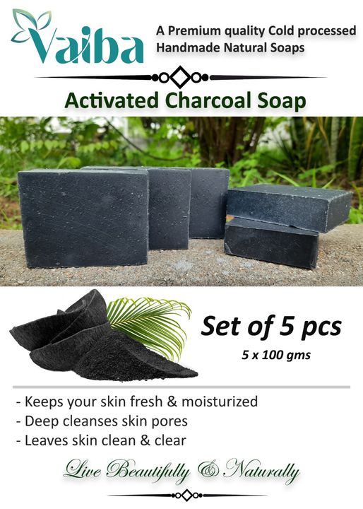 Product image of Activated charcoal soap, price: Rs. 80, ID: activated-charcoal-soap-bd8b5d7d