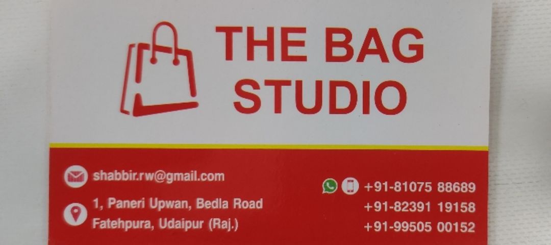 Visiting card store images of The Bag Studio