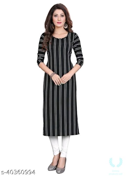 Woman American crepe A-Line Readymade kurti only uploaded by business on 12/30/2021