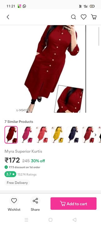 Kurti uploaded by business on 12/30/2021