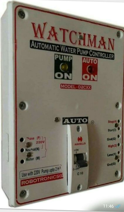 Post image Automatic water pump controlar sell now only 4000/- only .1 years garenty.