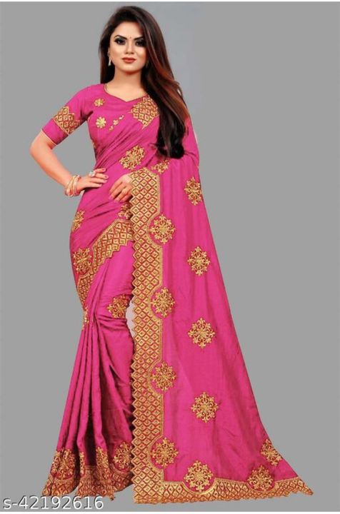 Embroidery saree uploaded by business on 12/30/2021