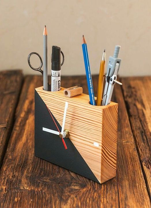 Pen Holder with watch uploaded by business on 12/30/2021