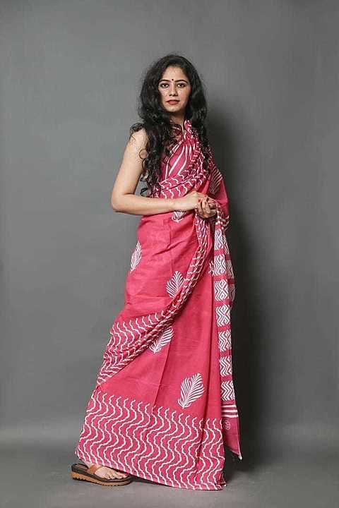 BEAUTIFUL COTTON SAREES 
ETHNIC WEAR FOR WOMEN
LENGTH IS 6.5 WITH BLOUSE
SOFT COTTON FABRIC 

 uploaded by SHALINI HAND PRINTERS  on 9/28/2020