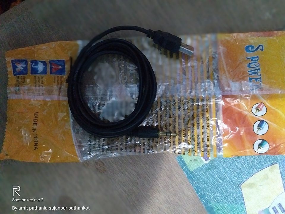 USB to aux cable uploaded by NEELAM MOBILE ACCESSORIES on 9/28/2020