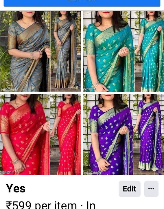 Banarsi silk sadi uploaded by Anvi selection on 12/31/2021