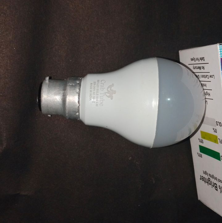 CrabTube 9w Led Bulb With 1 Year warranty with Aluminum Body uploaded by HeyNite & CrabTube Pvt Ltd on 12/31/2021
