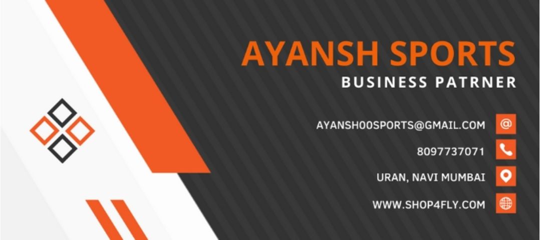 Visiting card store images of Ayansh Sports And Materials