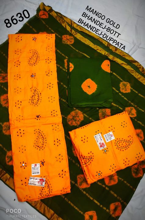 BHANDEJ UNSTITCHED SUITS uploaded by TIRUPATI TEXTILE on 12/31/2021