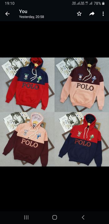 *Brand - US POLO*

*STORE ARTICLE SWEATSHIRT* 

*12A PREMIUM & THICK QUALITY*

*WITH KANGAROO POCKET uploaded by Carol's collection on 12/31/2021