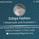 Business logo of Zobiya Fashion
