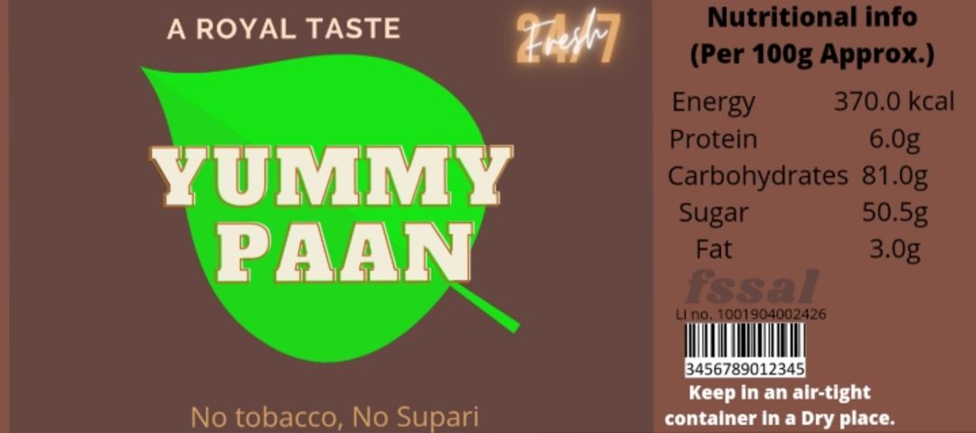Factory Store Images of Yummy Paan
