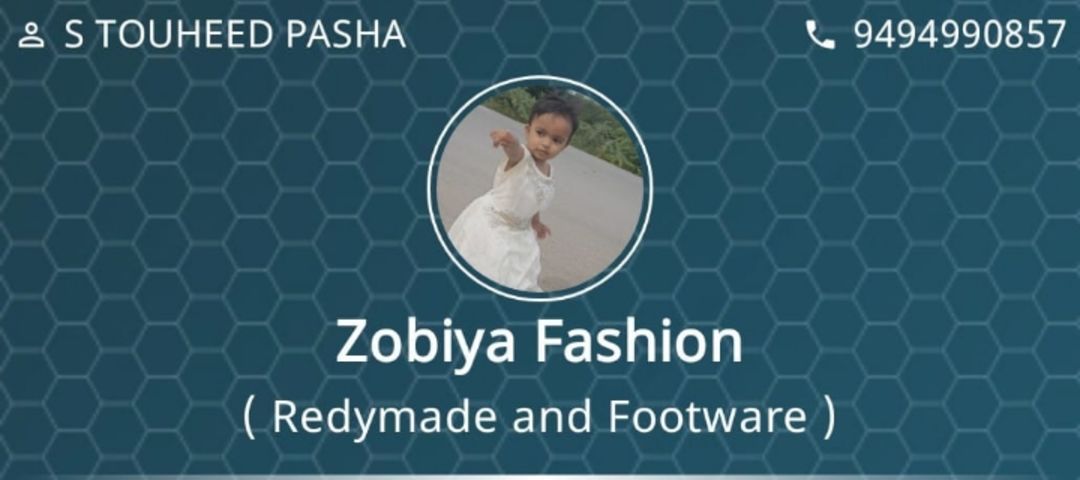 Visiting card store images of Zobiya Fashion