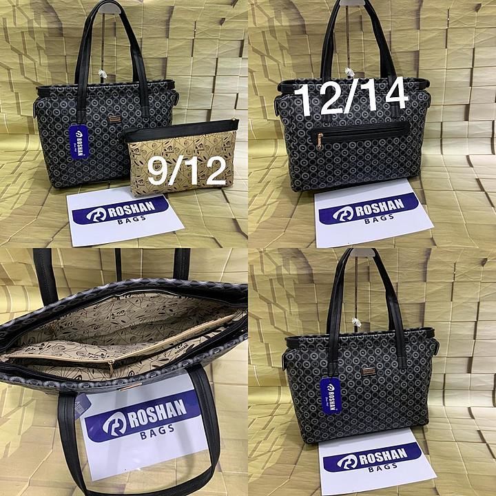 Roshan Smart handbag 👜 
New model new design 💕
Along with pouch 👝

New prints 🥰😍

Superb qulity uploaded by A.B BAG.HOUSE on 9/28/2020
