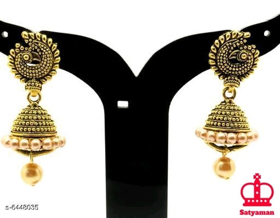 Catalog Name:*Elite Beautiful Earrings*
Base Metal: Alloy
Plating: Gold Plated
Stone Type: Artificia uploaded by Satyanam Reseller on 9/28/2020