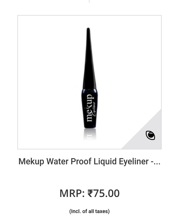 Mekup liquid eyeliner waterproof  uploaded by business on 1/1/2022