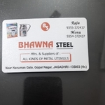 Business logo of Bhawna steel