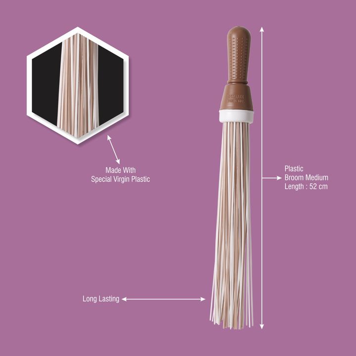 Plastic Broom for Bathroom Cleaning & Home Floor Cleaning| Hard Bristle Broom for Scrubbing in Bathr uploaded by CLASSY TOUCH INTERNATIONAL PVT LTD on 1/1/2022