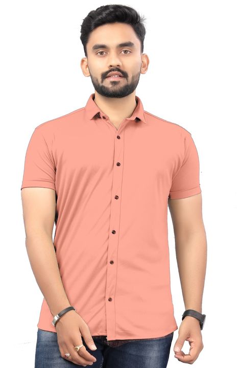 Men's casual Lycra shirt uploaded by Amrutai creation on 1/1/2022