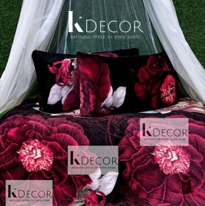 Product image with price: Rs. 1050, ID: woollen-bedsheet-with-pillow-cover-5e004662