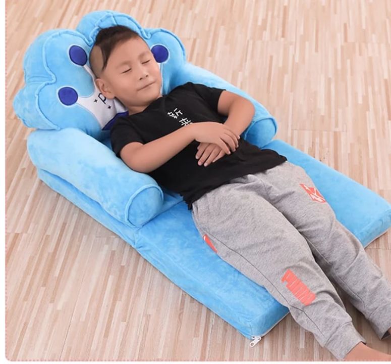 Post image New design added for online
*Newly KIDS SOFA CUM BED*😍😍😍
   *FOR ONLINE*🔥💥🔥💥
*specially for 0 to 6 Years kids for comfort sleep*
Weight 1.4 Kg 
*Filled With Reliance Pure Fiber With Foam*
5 Designs Availble 

Price 559+ shipping
