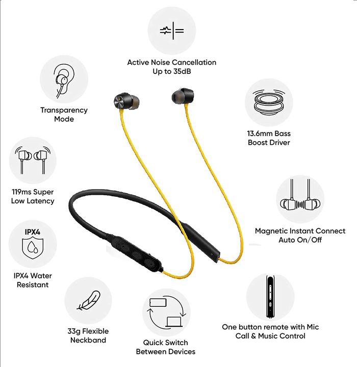 REDWIND neckband wireless bluetooth earphone uploaded by Prabhu product salling on 1/2/2022