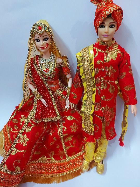 Traditional style barbie and ken bridal couple uploaded by business on 9/28/2020