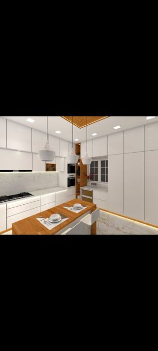 Modular kitchen uploaded by JB doors and interior on 1/2/2022