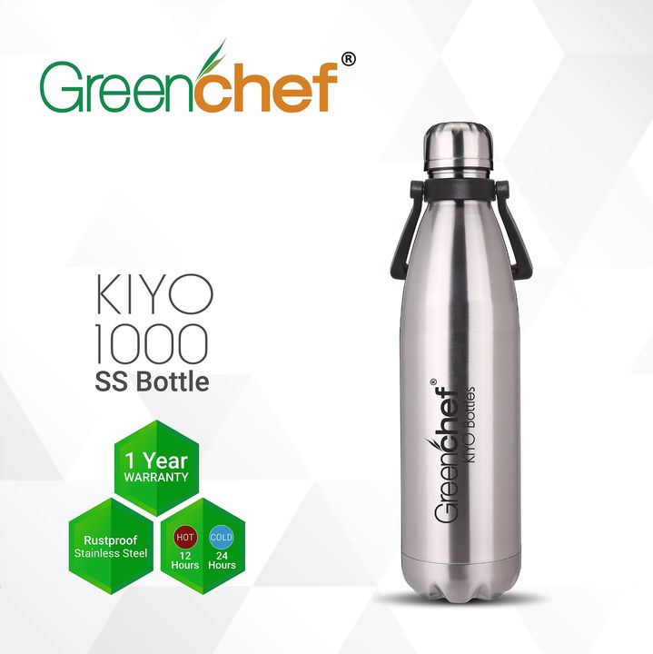 Kiyo 1000ml ss bottle uploaded by Maa Karni Enterprises on 1/2/2022