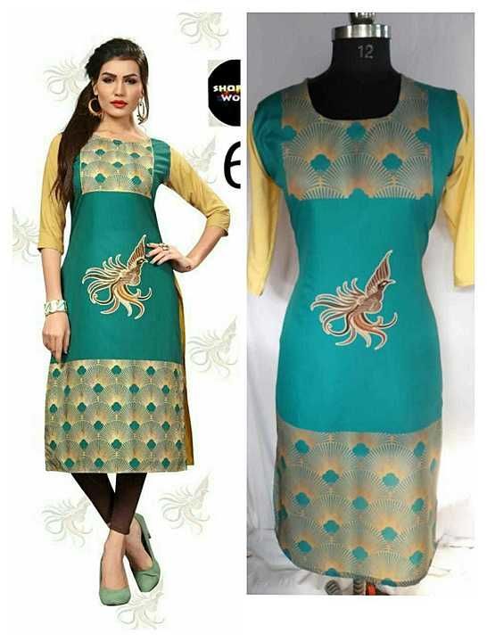 NEW AMARICAN CRAPE KURTIS    
 uploaded by Shreeji fashion  on 9/28/2020