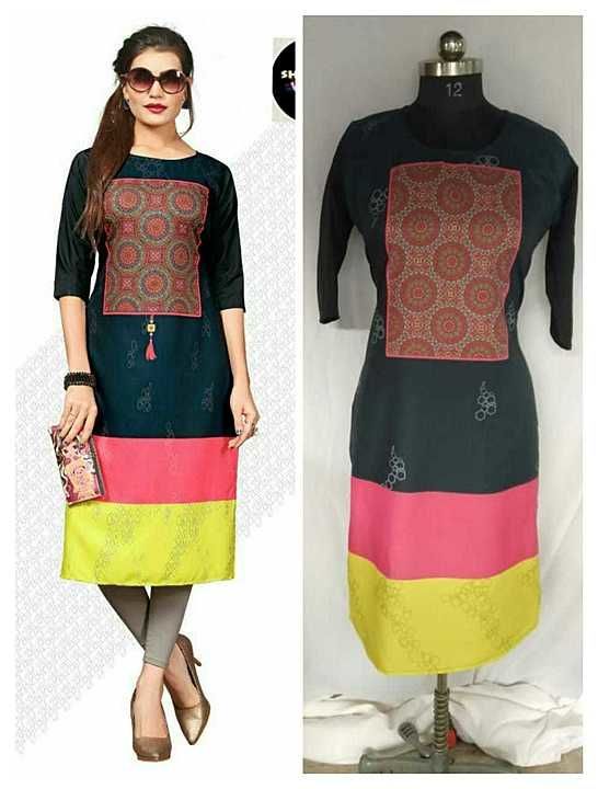 NEW AMARICAN CRAPE KURTIS    
 uploaded by business on 9/28/2020