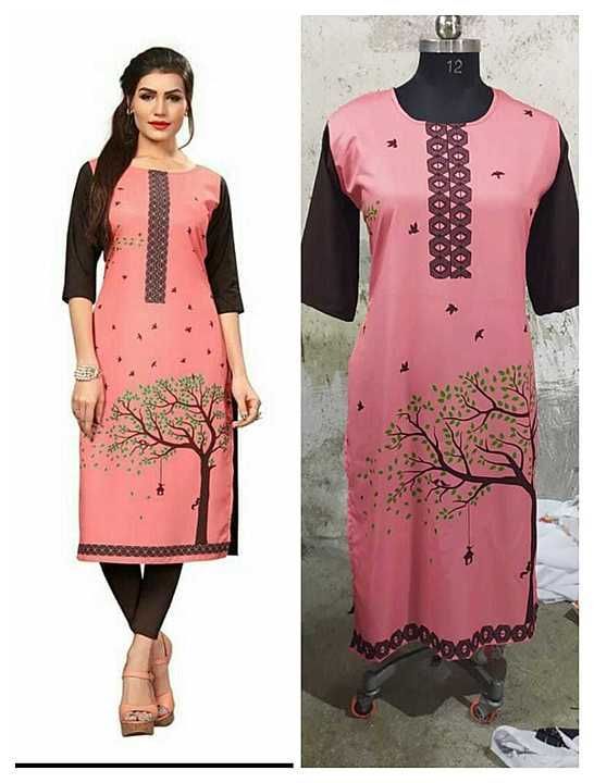 NEW AMARICAN CRAPE KURTIS    
 uploaded by Shreeji fashion  on 9/28/2020