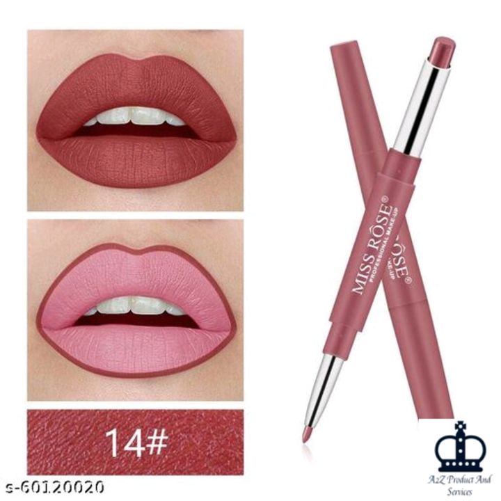 Post image Catalog Name:*Miss Rose Proffesional Unique lipstick*
Brand: Miss Rose
Finish: Matte
Color: Product Dependent
Type: Stick
Multipack: 2
Dispatch: 2-3 Days
Easy Returns Available In Case Of Any Issue