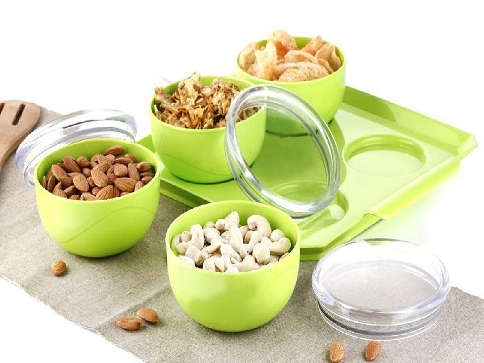 4 Pcs Dry Fruit Air Tight Bowl With Tray

 uploaded by Wholestock on 9/28/2020