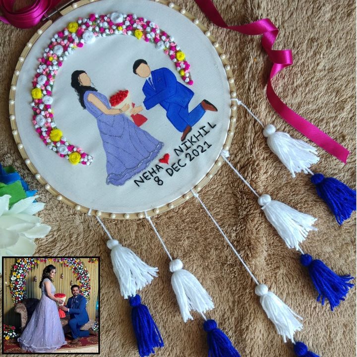Customized embroidery hoop uploaded by Handmade gifts on 1/2/2022