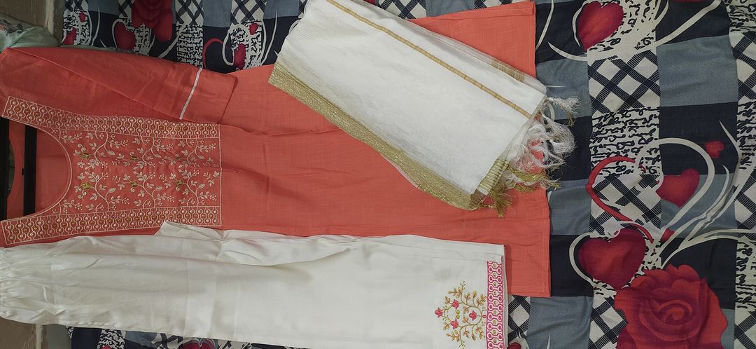 Kurti with pant and dupatta set uploaded by Al-Naaz Fashion on 1/2/2022