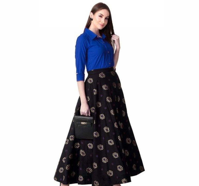 * Authentic Rayon Solid Kurti Skirt Sets*

*Details:*
Description: 1 Piece of Short Kurti, 1 Piece o uploaded by SN creations on 1/2/2022