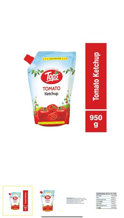 Tops Tomato Ketchup spout uploaded by Naresh Enterprises on 1/2/2022