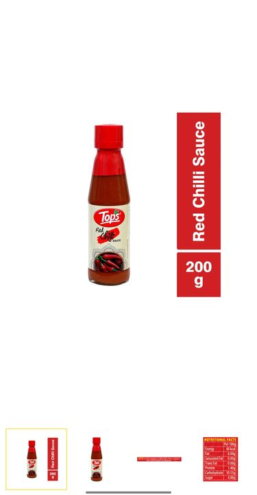Tops Red chili Sauce 200gm uploaded by Naresh Enterprises on 1/2/2022