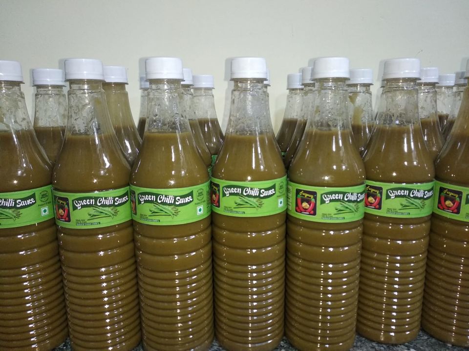 Green chilli sauce 700gmx24 bottles per box uploaded by Shri vidhyadhiraja industries on 1/2/2022